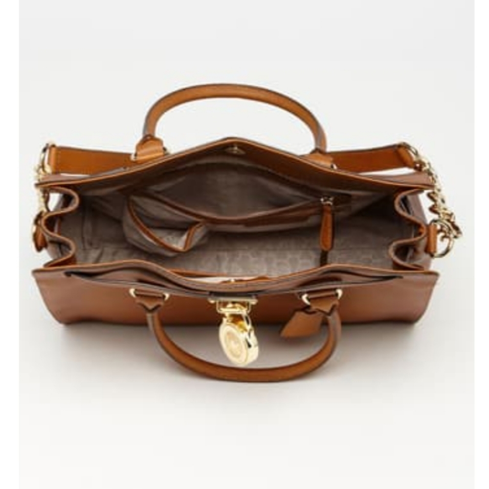Michael Kors Hamilton Saffiano Leather Satchel - Picture 2 of 12